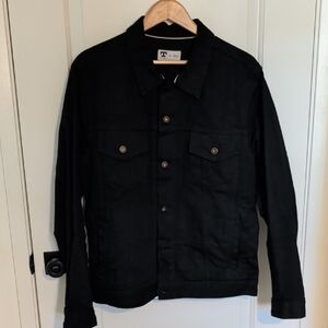 Tellason Black Selvedge Denim Trucker - Sz L